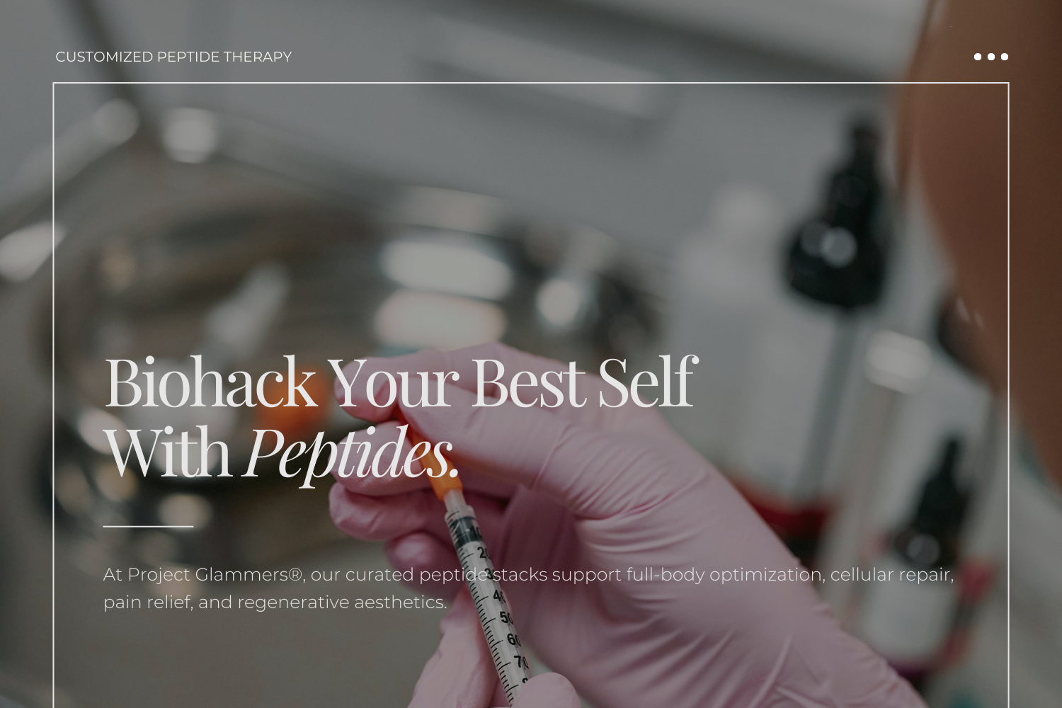 Biohack your best self with peptide therapy